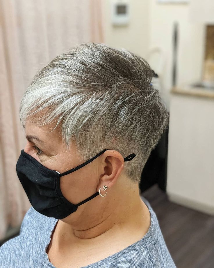 Click on our link to get inspired with our list of short haircuts for older women! Photo credit: Instagram @lcmays Barbers Cut For Women, Clipper Cuts For Women, Short Haircuts For Older Women, Popular Short Haircuts, Haircut For Women, Barbers Cut, Clipper Cut, Chic Short Haircuts, Curly Pixie Haircuts