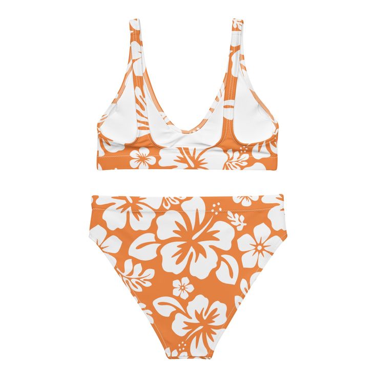 It’s so easy to fall in love with this bikini set. Removable pads and its double-layer make it comfy to wear all day by the pool or at the beach. • Double-layered and non-reversible • Removable padding • Tear-away care label • Zig-zag stitching *Separates (Top and Bottom) with this design are listed and sold separately.This product is made especially for you as soon as you place an order, which is why it takes us a bit longer to deliver it to you. Making products on demand instead of in bulk hel Trendy Orange Swimwear For Vacation, Orange Seamless Swimwear For Beach, Seamless Orange Beach Swimwear, Orange Seamless Swimwear For The Beach, Tropical Seamless Swimwear For Poolside, Seamless Tropical Swimwear For Poolside, Orange Seamless Swimwear For Vacation, Orange Seamless Beachwear Swimwear, Orange Summer Swimwear For Surfing