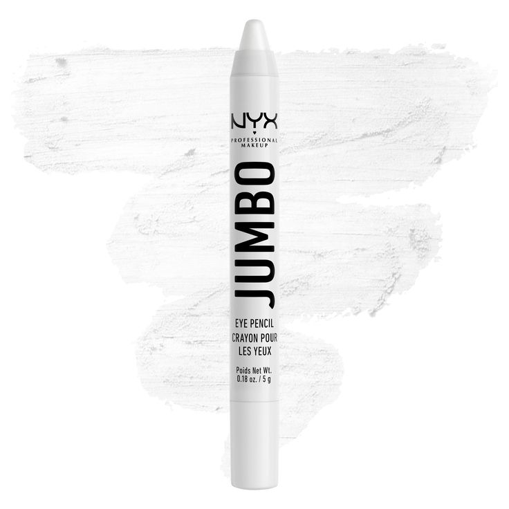 Introducing our Jumbo Eye Pencil with easy-to-use Jumbo stick format for quick application. Sharpenable tip to use as shadow liner or primer. Jumbo possibilities! Super pigmented formula available in 16 eye-catching shades from neutrals to brights to deeps. Ultra-creamy & blendable for infinite looks! Cruelty-free.This Product is also:Cult Favorite Nyx Jumbo Eye Pencil, Crayon Eyeliner, Eyeshadow Crayon, Jumbo Eye Pencil, Creamy Eyeshadow, Milk Packaging, Eyeshadow Pencil, White Eyeliner, Nyx Makeup