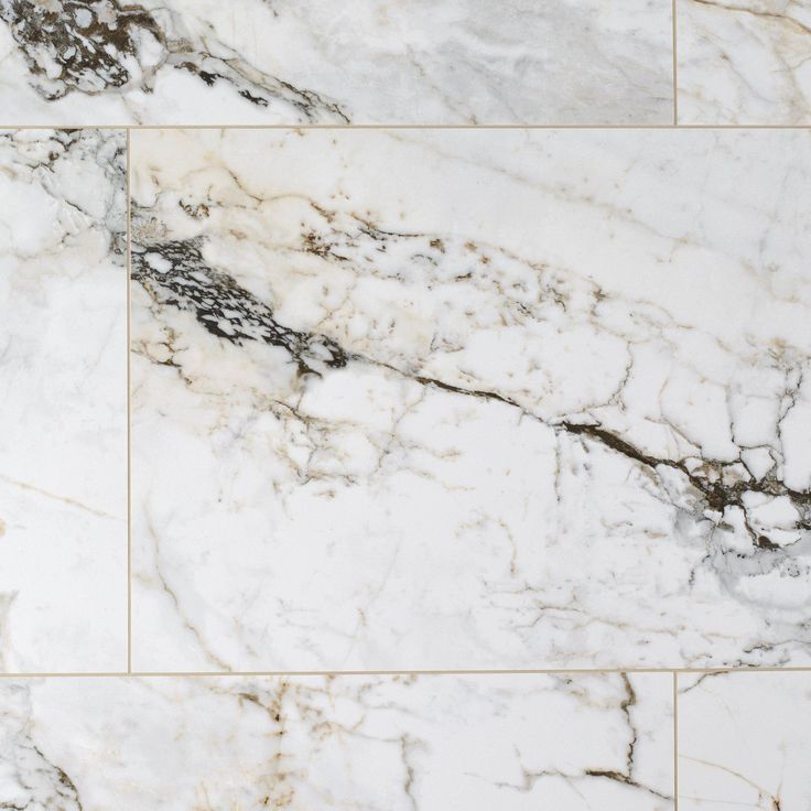 white marble tile with black and grey veining