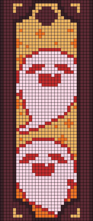 an image of a cross stitch pattern that looks like a soda can