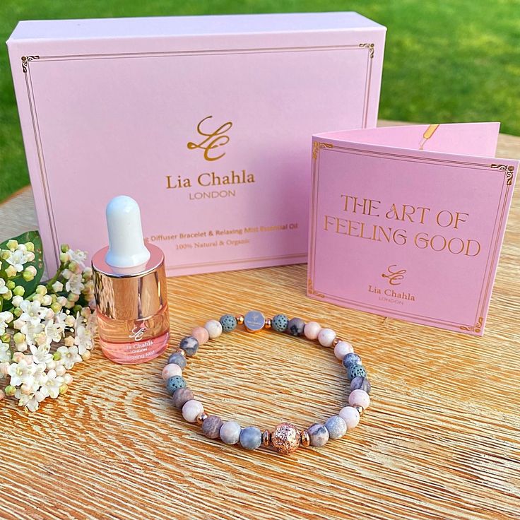 Embrace the power of aromatherapy with our luxury set of diffuser bracelet and premium essential oil blends.  - Ocean jasper and lava beads bracelet is paired with Happiness Elixir essential oil in an elegant gift box. - Pink Zebra Jasper and lava beads bracelet is paired with Relaxing Mist essential oil in an elegant gift box. Bracelet size: Please choose between Medium 19cm and Small 17cm  circumference.  Bead size 6mm.  Oil bottle: 5ml ESSENTIAL OIL AROMATHERAPY BRACELET SET: Elevate your well-being and enhance your fashion with our premium Jasper and lava Bracelet paired with premium Essential Oil. Immerse yourself in a world of calming energies and effortless style with this exquisite combo. Unleash the power of nature's beauty and the serenity of essential oils in one elegant package Essential Oil Gift Set, Mandarin Essential Oil, Lava Rock Bracelet, Lava Bead Bracelet, Essential Oils Gifts, Aromatherapy Bracelet, Essential Oil Set, Bracelet Christmas, Grapefruit Essential Oil