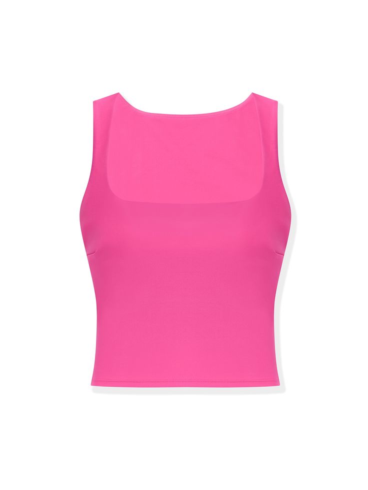 This essential top is cut in our luxury French compression fabric that sculpts and smooths the body. We designed it to be versatile and pair with leggings, jeans, or a bikini bottom. The built-in shelf bra offers an all-in-one body solution. A chic square neckline and wide straps are universally flattering and highlight a supported bust. 4x more compression than other tank tops Built-in shapewear smooths and sculpts 360 degree shelf bra for ample chest lift Shelf bra is lined but cup-free UPF 50 Workout Top With Built-in Bra And Second-skin Fit, Yoga Tops With Built-in Bra And Second-skin Fit, Summer Tops With Seamless 4-way Stretch, Fitted Crop Top With Built-in Bra For Pilates, Gym Tops With Built-in Bra, Fitted Seamless Crop Top, Fitted Crop Top Activewear With Built-in Bra, Fitted Crop Top For Pilates, Fitted Activewear Crop Top With Built-in Bra