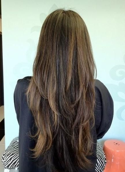 layered cut Haircut And Color, Long Layered Hair, Cut My Hair, Hair Envy, Long Hair Cuts, Hair Today, Layered Hair, Hair Skin, Hair Dos