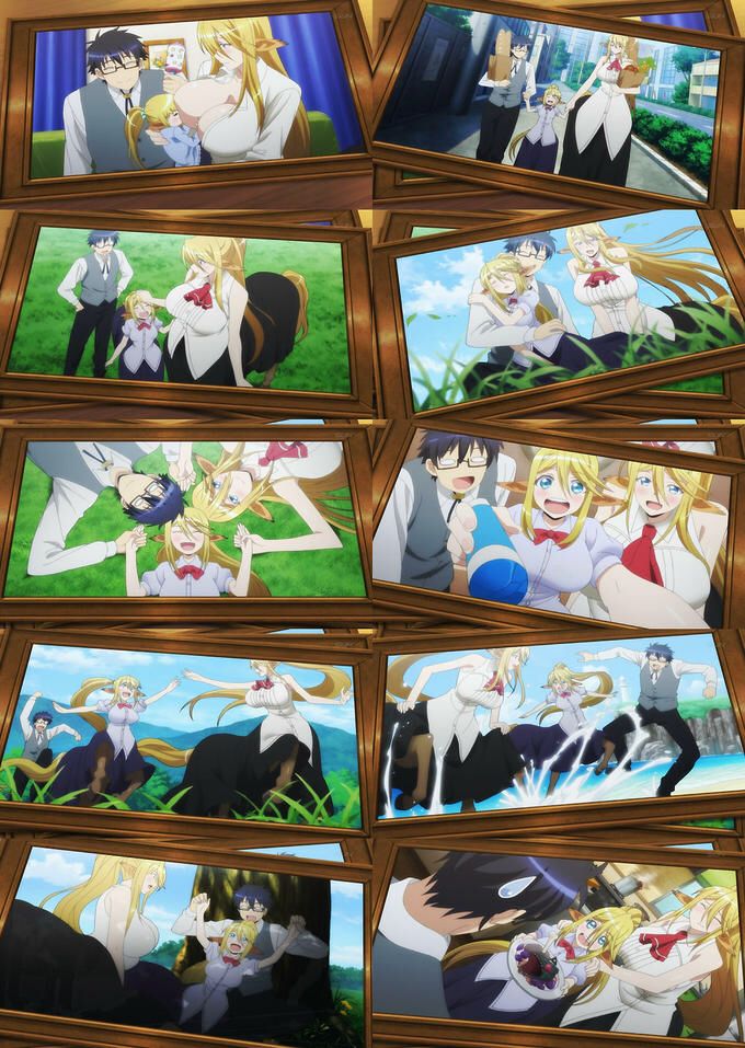 many images of anime characters are displayed on the wall