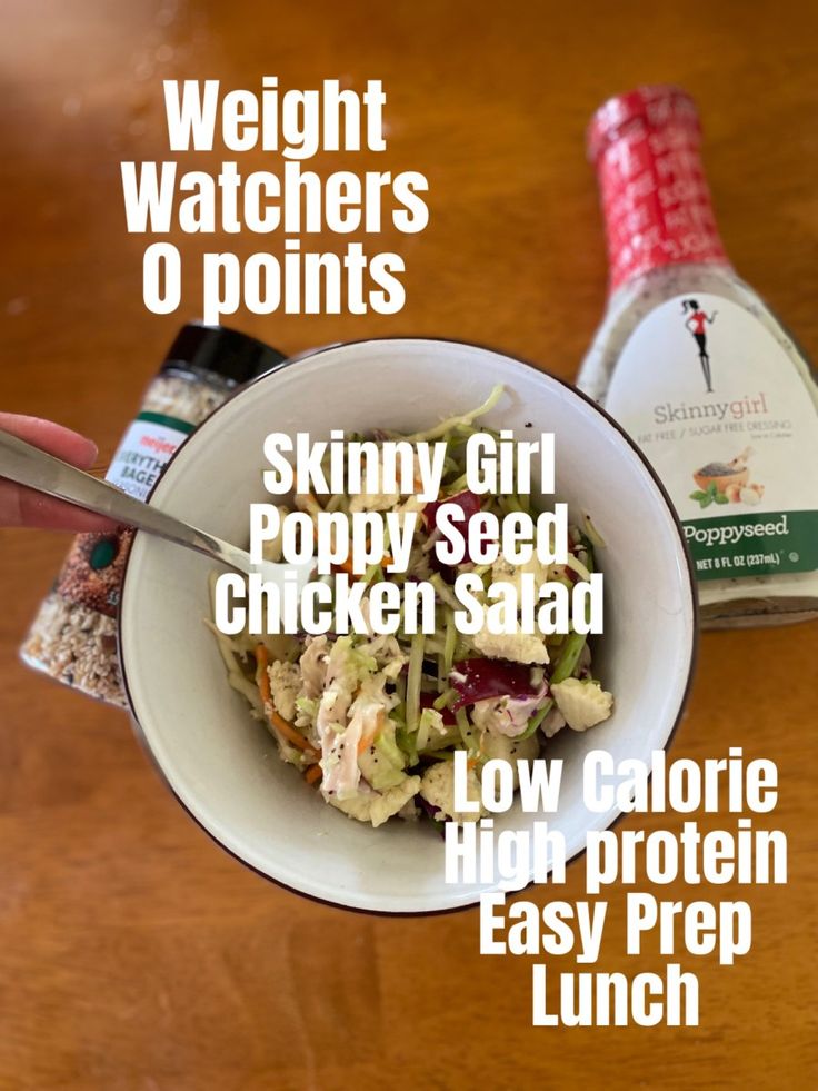 Weight Watchers Chicken Coleslaw, Chicken Salad With Poppy Seed Dressing, Weight Watchers Chicken Salad 0 Points, Poppy Seed Coleslaw Recipe, Ww Chicken Salad, Low Calorie High Protein Lunch, Weight Watchers Salads, Weight Watchers Chicken Salad, Poppyseed Chicken Salad