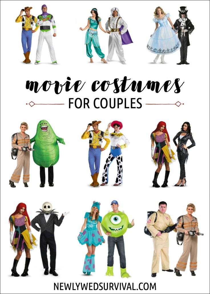 some people are dressed up in costumes for couples