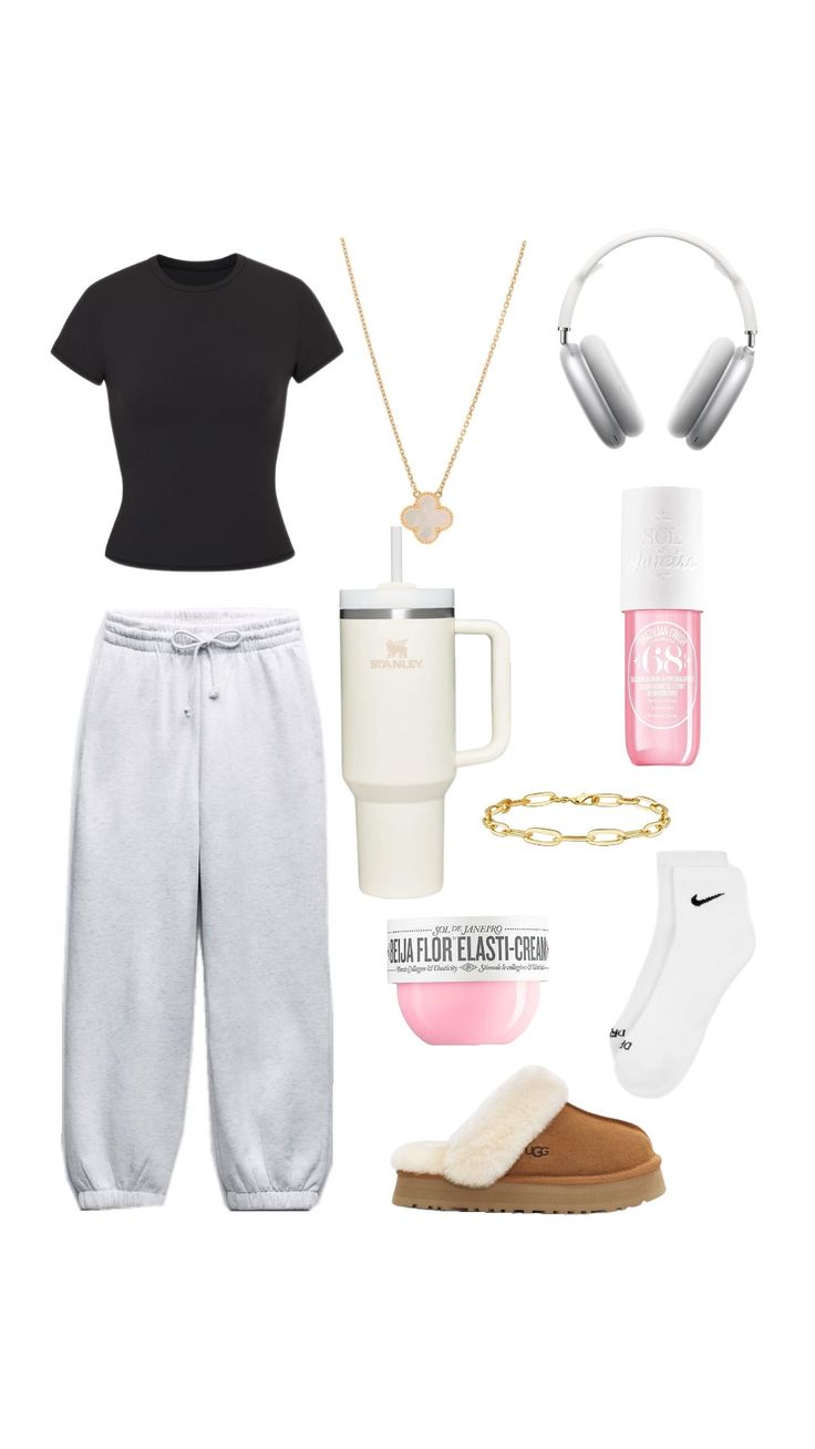 comfy outfit #aesthetic #trendy #outfitinspo Cute Comfy Outfits Lazy Days, Comfy Outfit Aesthetic, Comfy Rainy Day Outfit, Comfy Outfits Lazy, Comfy School Outfits, Matching Outfits Best Friend, Mommy Outfits, Outfit Layout, Comfy Outfit