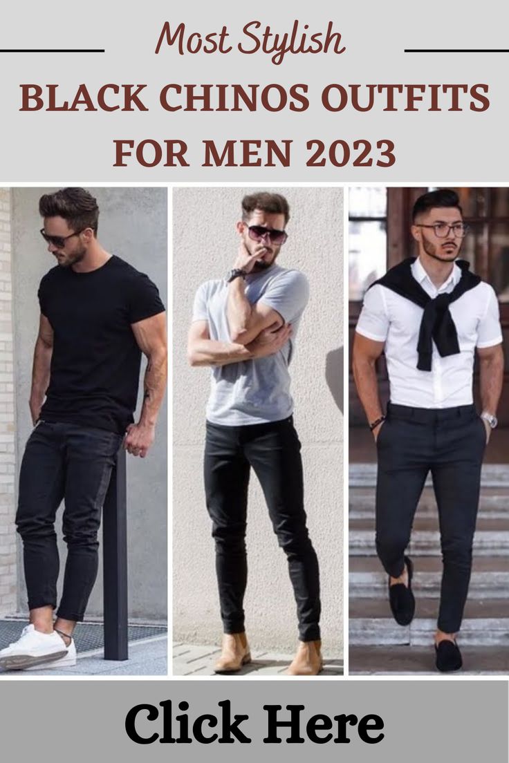 Most STYLISH Black Chinos Outfits For Men 2023 Black Chinos Men Outfits, Black Chinos Men, Chinos Men Outfit, Black Chinos, Men's Health Fitness, Mens Chinos, Mens Health, Health And Fitness Tips, Fitness Tips