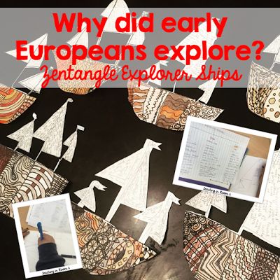 the cover of an article about how did early europeans explore? with pictures of christmas trees