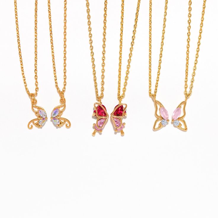 Show your best friend how much you love having them in your crew with our Butterfly Besties Necklace Set! You'll always feel the comfort of your friends while you have this on. Matching Butterfly Necklace, Personalized Multicolor Necklaces For Best Friend, Silver Nickel-free Necklace For Best Friend, Besties Necklace, Cute Nickel-free Charm Necklace For Best Friend, Bestie Necklace, Silver Necklace For Best Friend, Mother's Day Gift, Hey Bestie, A True Friend