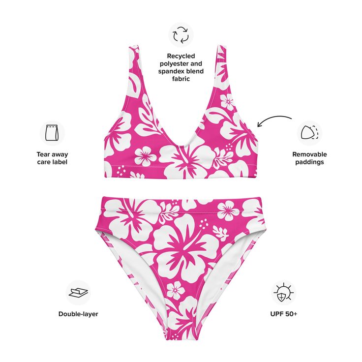 It’s so easy to fall in love with this bikini set. Removable pads and its double-layer make it comfy to wear all day by the pool or at the beach. • Double-layered and non-reversible • Removable padding • Tear-away care label • Zig-zag stitching This product is made especially for you as soon as you place an order, which is why it takes us a bit longer to deliver it to you. Making products on demand instead of in bulk helps reduce overproduction, so thank you for making thoughtful purchasing deci White Hawaiian Flowers, White Bikinis, Hawaiian Flowers, Surfer Girl, Care Label, The Pool, Zig Zag, Pink Girl, At The Beach