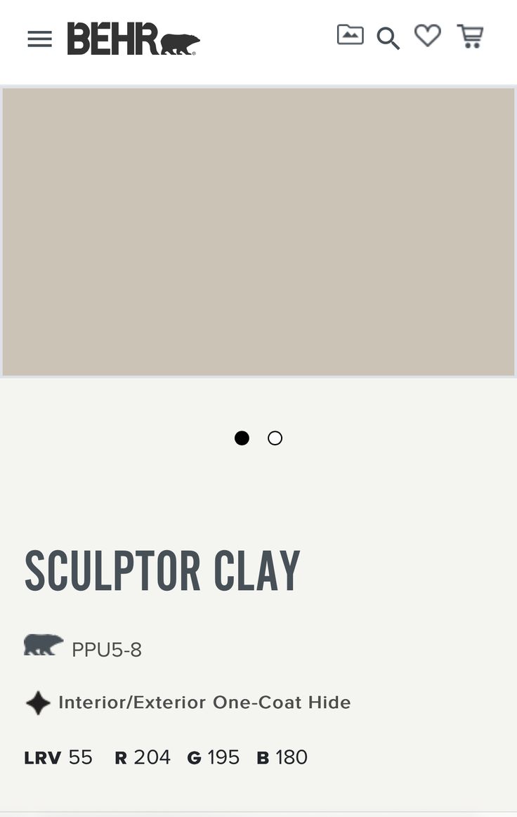 the sculptor clay color is shown