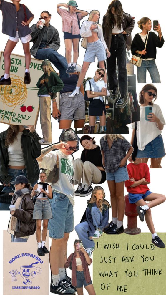 collage of people holding signs and posing for pictures with their backs to the camera