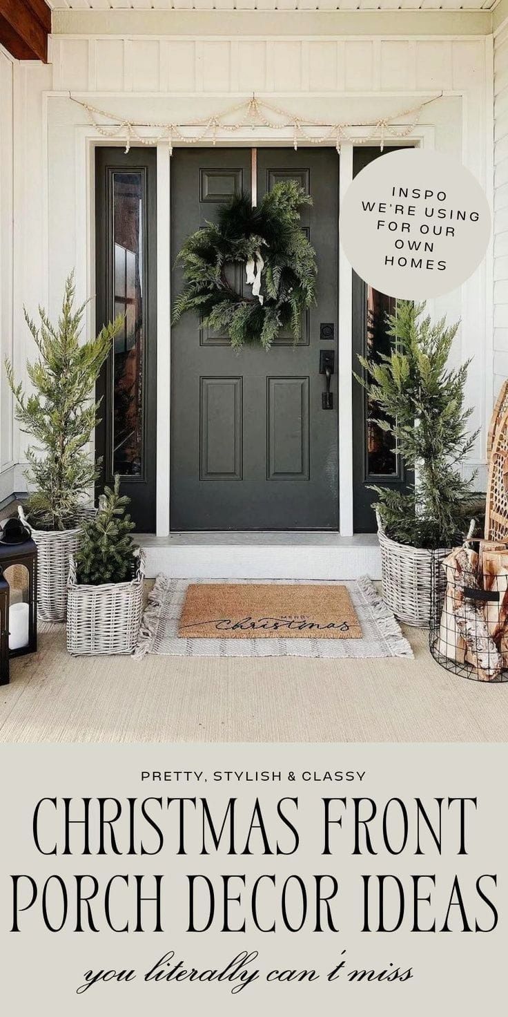 christmas front porch decorating ideas that are easy to do and great for the holiday season