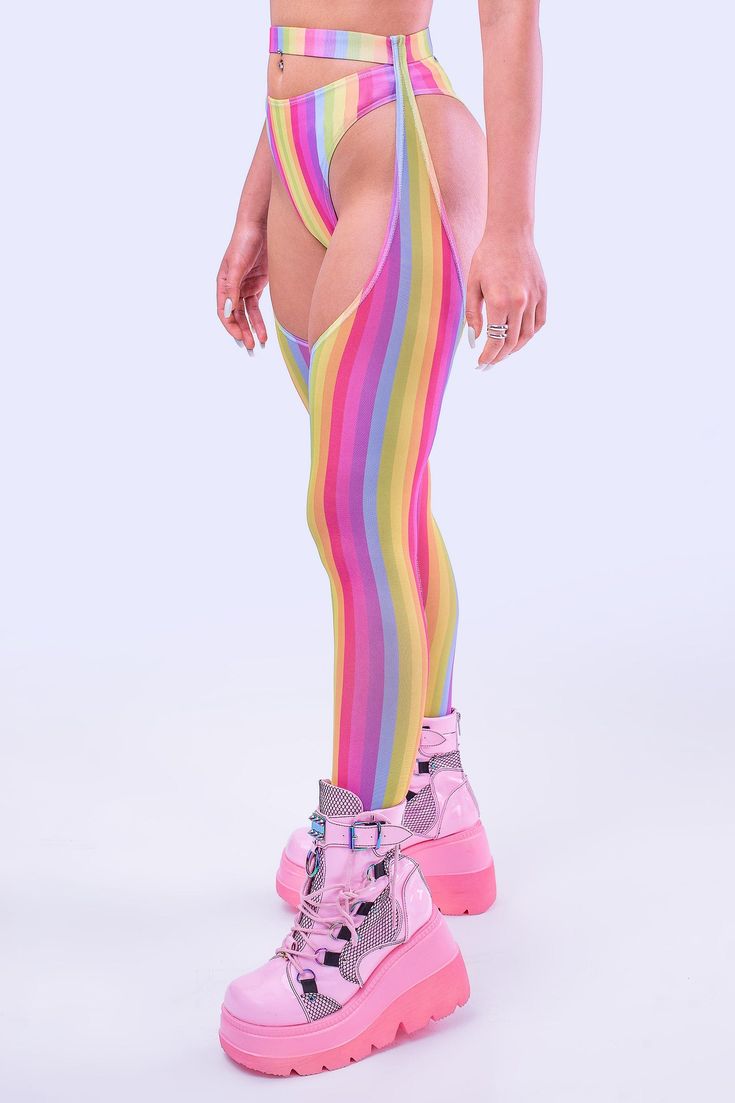 Pride Chaps by Badinka. Unique designer print and vivid colors that do not fade away with washing. High quality material that makes you feel comfortable and sexy. 



 
 Bottomless Pants 
 Matching Bikini Included 
 80% Polyester 20% Elastane 
 30° Cold Wash, Hang dry 
 Luxurious & Silky, Non–Transparent Lycra Fabric 
 Flawless Graphics On Both Front And Back 
 



 Rave Chaps Women, Psychedelic Pants, Rave Bikini Set Women, Festival Outfit, Female Pride Pants, Pride Chaps Women Chaps Outfit, Pants Festival Outfit, Colorful Rave Outfit, Chaps Women, Rave Bottoms, Pants Colorful, Romper Men, Outfit Female, Rave Fits