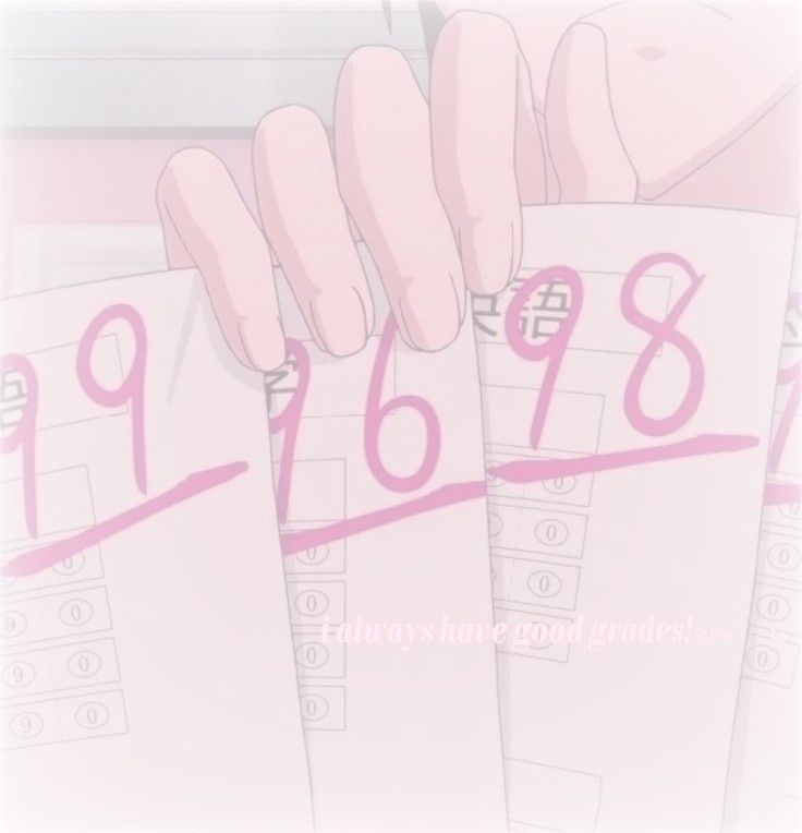 the numbers have been written on them with pink ink