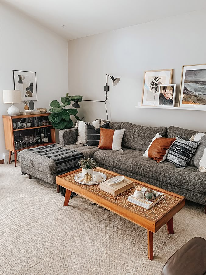 the living room is clean and ready for us to use it as a coffee table