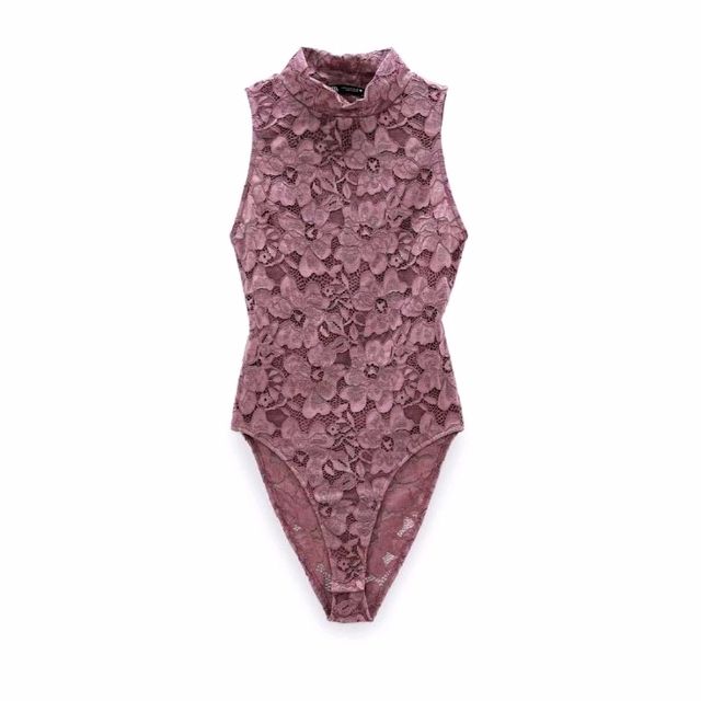 Blush Or Mauve Lace Bodysuit -Ref. 2712/423 Festival Style Wedding, Festival Style, Sleeveless Bodysuit, Lace Bodysuit, Style Wedding, Western Outfits, Zara Tops, Festival Fashion, Snap Button