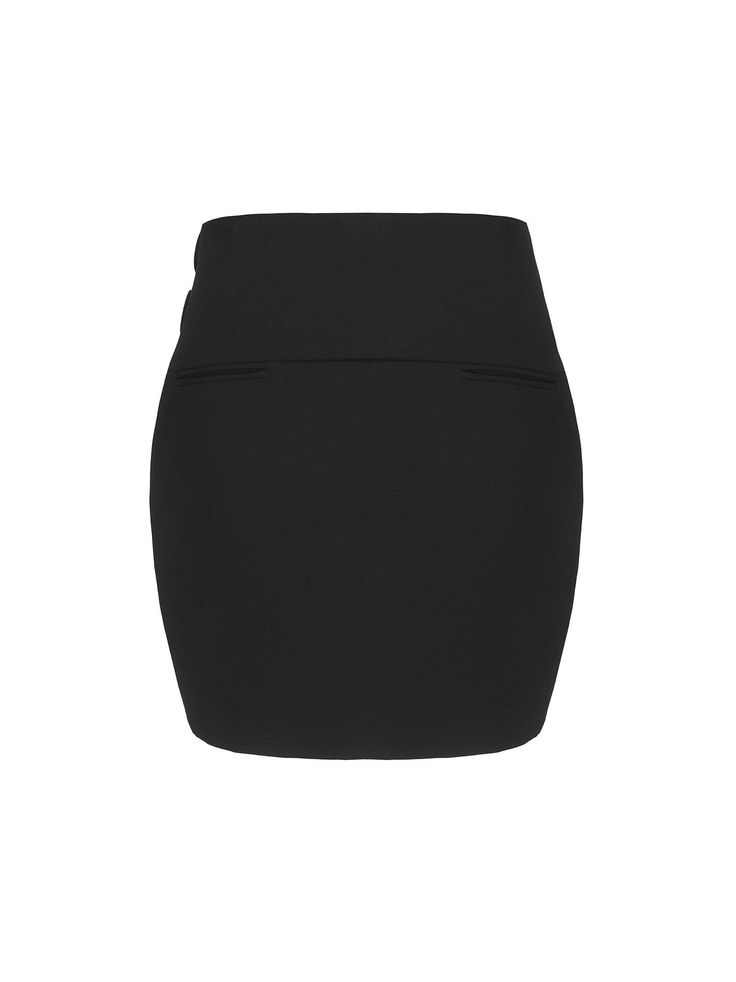 Indulge in the lovely texture of our Dionne Skirt, made out of luxurious wool. The two rounded buckles on the upper waist side serve as both delicate embellishments and harmonious complements to the design, creating a cohesive and elegant look. Versatile and chic, this high waist skirt embodies understated sophistication. Whether paired with the matching Dionne Blazer for a coordinated ensemble or styled as a standalone fashion statement, it effortlessly reflects the wearer's impeccable taste an Nana Jacqueline, High Waist Skirt, Skirt Black, Individual Style, Making Out, Fashion Statement, Waist Skirt, High Waisted Skirt, Embellishments