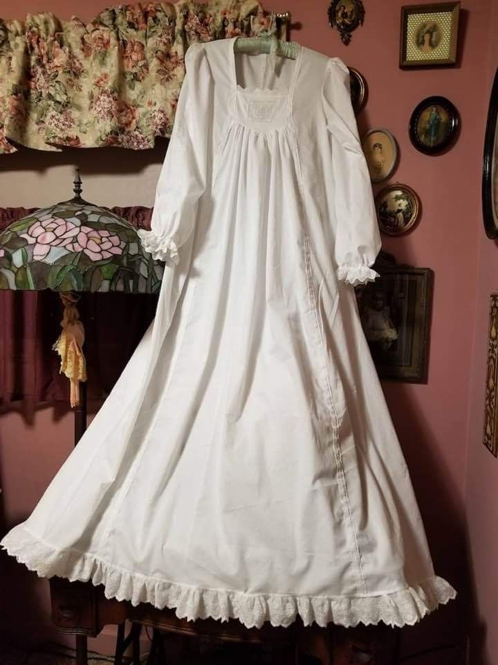 Beautiful Nightgown, Victorian Nightgown, Cotton Nightgown, Custom Gown, Women's Nightgowns, Nightgowns, Online Dress Shopping, Way Down, Historical Fashion