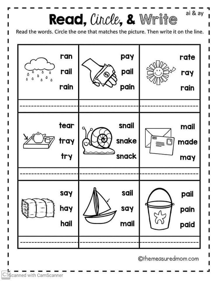 the worksheet for reading and writing words with pictures to help students learn how to read