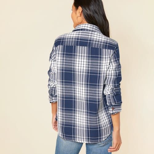 Like your favorite blanket, but you can wear it everyday Plaid Long Sleeve Tops For Casual Gatherings, Fall Shirt With Roll-up Sleeves For Casual Gatherings, Fall Casual Shirt With Roll-up Sleeves, Everyday Plaid Flannel Tops, Relaxed Fit Flannel Button-up Top, Flannel Button-up Tops For Casual Gatherings, Relaxed Fit Long Sleeve Flannel Top, Casual Fall Tops With Roll-up Sleeves, Relaxed Fit Flannel Shirt For Casual Gatherings