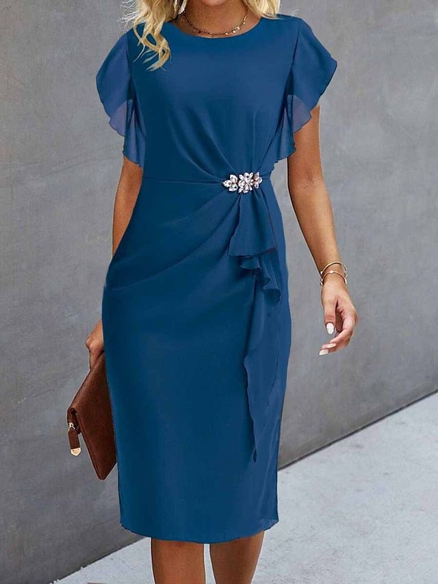 Wedding Guest Dress Midi, Cocktail Dress Wedding Guest, Party Dress Cocktail, Cheap Party Dresses, Dress Wine, Cocktail Dress Wedding, Party Dresses Online, Semi Formal Dress, Color Season