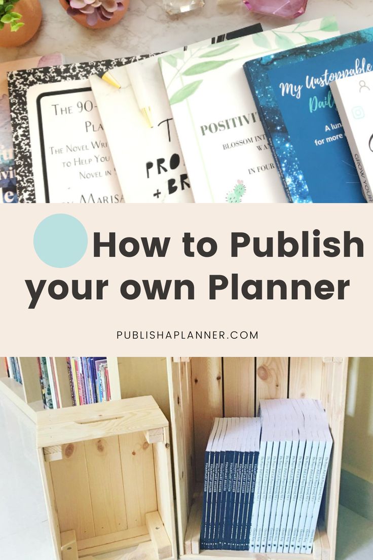 books on a table with the words how to polish your own planner in front of them