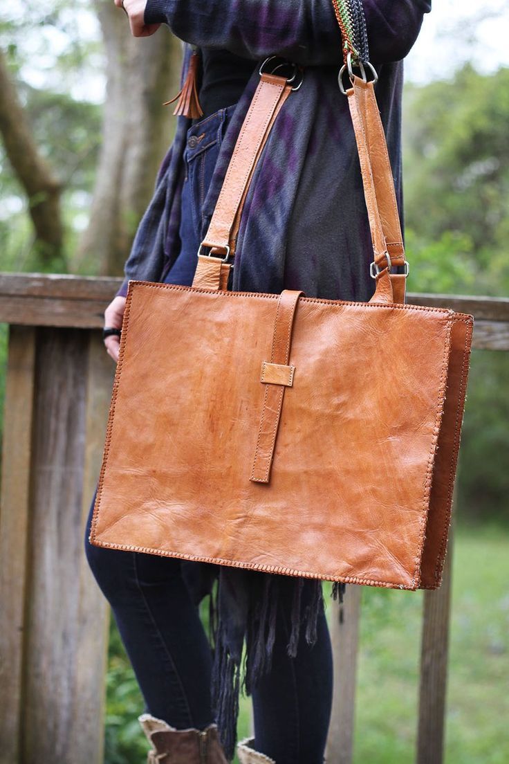 Leather Tote – 2nd Story Goods Leather Macrame, Macrame Strap, Sources Of Protein, Fat Art, Lap Top, Primary Sources, Vintage Leather Bag, Leather Laptop Bag, Leather Gifts