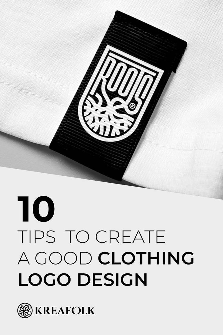 a white shirt with the words 10 tips to create a good clothing logo design