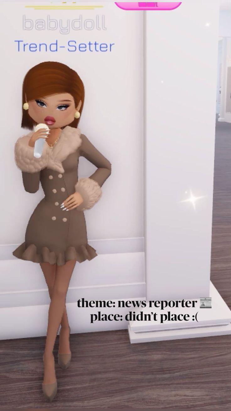 theme: news reporter 📰  place: didn’t place :( New Reporter Outfit, Dti Outfits News Reporter, Dress To Impress News Reporter, News Reporter Outfit, Dress Makeover, Outfits Roblox, Dti Hacks, Knit Toys, Makeover Tips