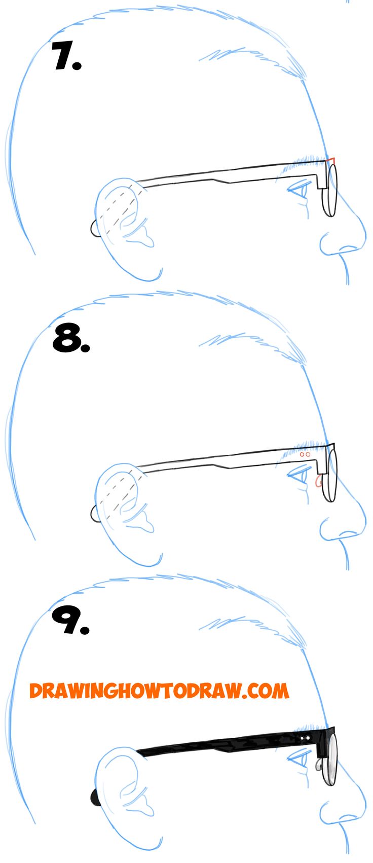 the steps to draw a cartoon character