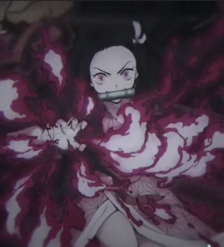 an animated image of a woman with blood all over her body