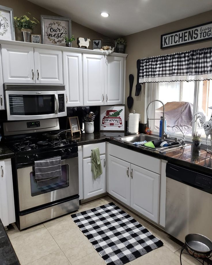 the kitchen is clean and ready for us to use in its new owner's home