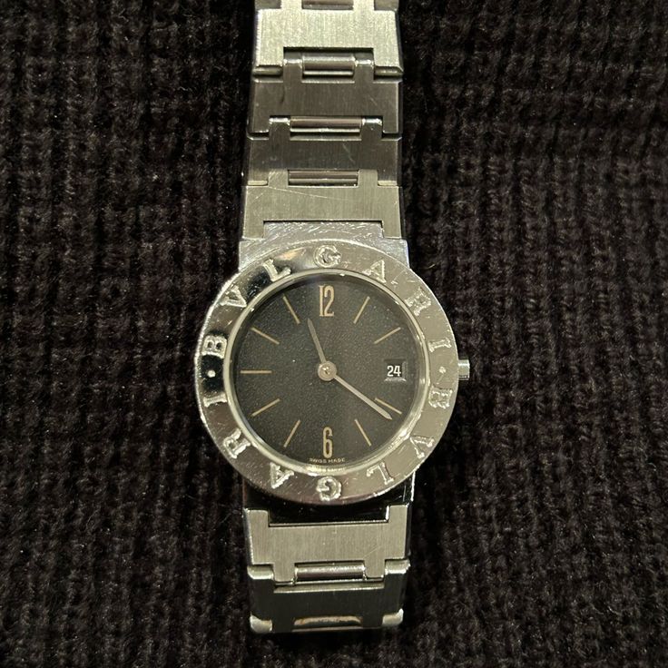 Gently Used Vintage Piece. The Face Is The Medium Size Of Standard Bulgari Watches. It’s Been Loved, Overhauled And Polished Once In The Past, So It’s In The Mint Condition. Very Classy And High End Watch Which Completes Your Look Adding The Class. I No Longer Have A Box But The Watch Comes With A Bracelet Extension Parts And The Certificate. Serious Offer Only Please. Bulgari Watch, High End Watches, The Class, Steel Watch, Stainless Steel Watch, A Box, Accessories Watches, Medium Size, Mint Condition