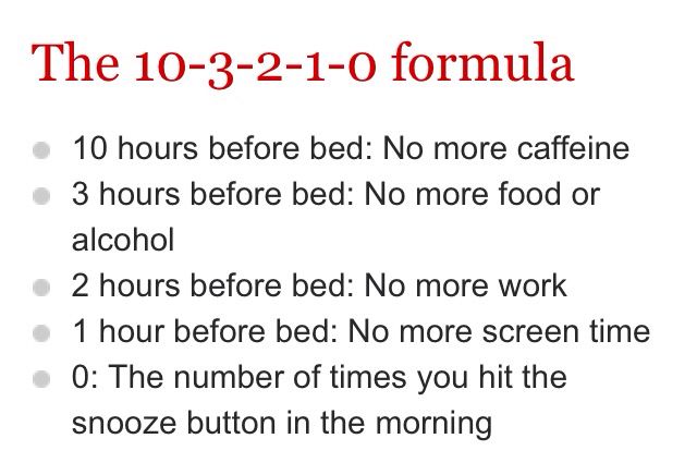 10-3-2-1-0 formula for a great nights sleep and a productive day 10 3 2 1 0 Sleep Rule, Morning Routine Productive, Mental Health Facts, Self Care Bullet Journal, Routine Planner, Get My Life Together, Productive Day, How To Get Sleep, Mental And Emotional Health