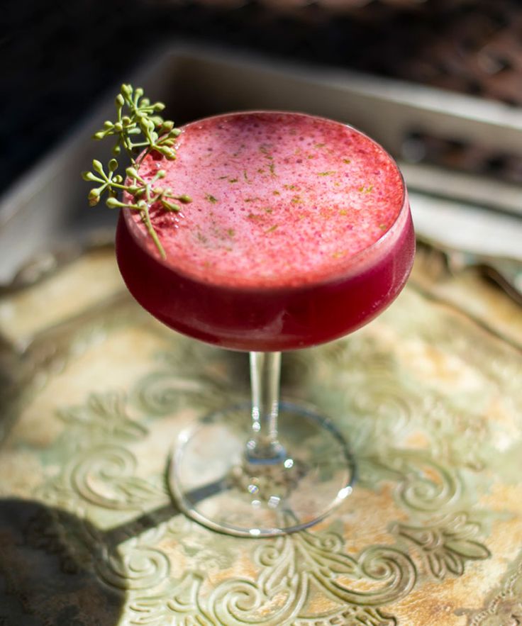 a close up of a drink on a table