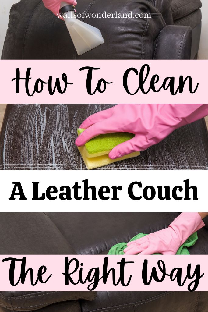 how to clean a leather couch with the right way and without using any cleaning products