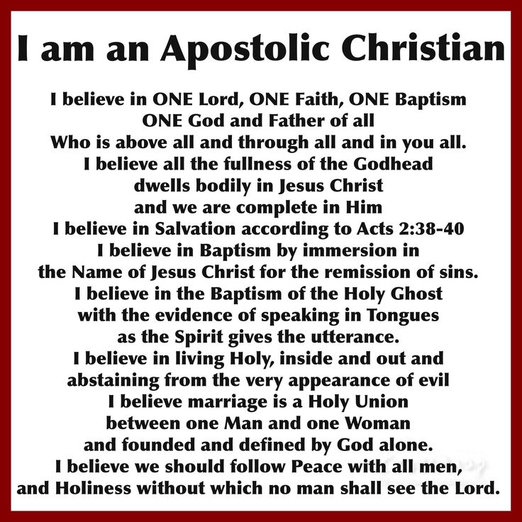 a red and white poster with the words i am an apostolicic christian