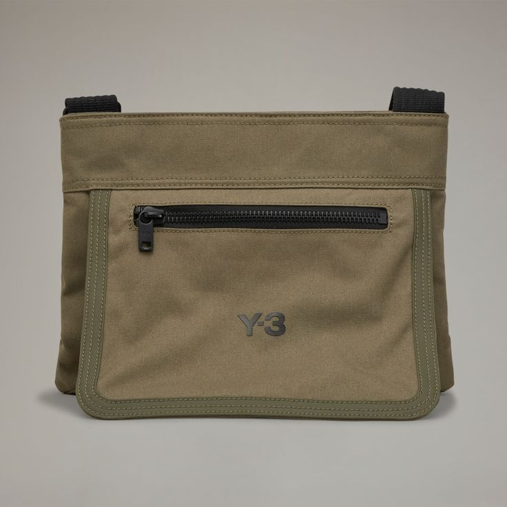 adidas Shop the Y-3 Classic Sacoche Crossbody bag - Green at adidas.com/us! See all the styles and colors of Y-3 Classic Sacoche Crossbody bag - Green at the official adidas online shop. 3 Logo, Bag Green, Adidas Shop, Mens Lifestyle, Adidas Online, Green Bag, Canvas Material, Adjustable Straps, Crossbody Bag