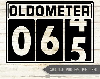 oldometerer sign with the number sixty five on it