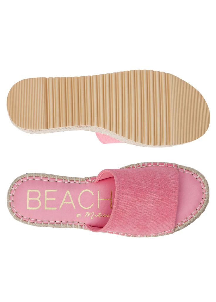 Fun summer pink sandal! Easy to walk in, very comfortable padded footbed True to size 2" espadrille platform **color looks darker or lighter based on lighting Platform Espadrille Slip-on Sandals, Casual Platform Footbed Sandals For Spring, Trendy Open Toe Synthetic Espadrilles, Comfortable Open Toe Platform Espadrilles, Pink Platform Flip Flops For Beach, Pink Platform Flip Flops For Vacation, Textured Sole Sandals For Beach, Summer Espadrilles With Textured Sole In Synthetic Material, Pink Platform Sandals For Beach Season