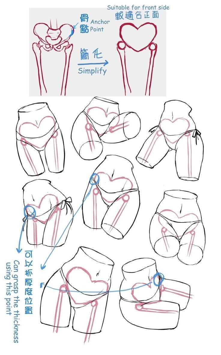 Body Drawing Tutorial, Body Reference Drawing, 캐릭터 드로잉, Figure Drawing Reference, Anatomy Reference, Anime Drawings Tutorials, Drawing Tutorials, Art Tutorial, Art Tutorials Drawing