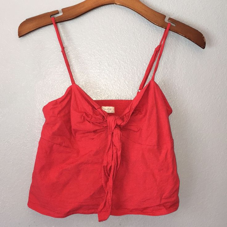 Red Spaghetti Strap Crop Top Red Casual Tank Top For Summer, Casual Red Tank Top For Vacation, Red Cotton Tank Top For Summer, Red Tank Top For Spring Vacation, Casual Red Tank Top For Day Out, Red Cami Tank Top For Beach, Red Tank Top For Spring, Red Tank Top For Spring And Summer, Red Summer Top For Day Out