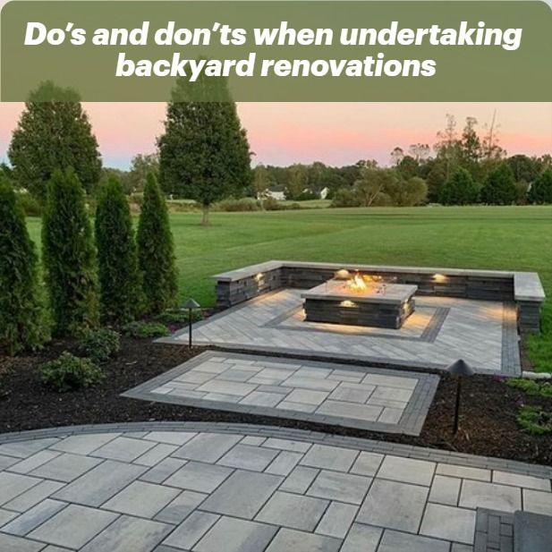 We’ve created a step-by-step guide to help you create an outdoor space you won’t ever want to leave! Hardscaping Ideas, Paver Patios, Backyard Renovation, Landscape Pavers, Manufactured Stone Veneer, Pavers Backyard, Paver Designs, Patio Pavers Design, Outdoor Fireplace Designs