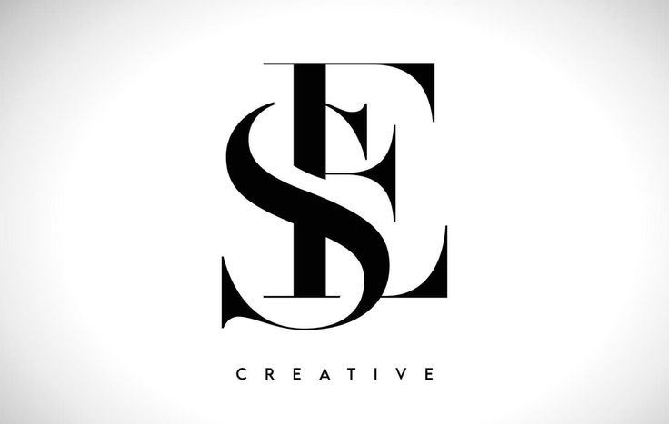 the letter s is made up of black and white letters, with an elegant design