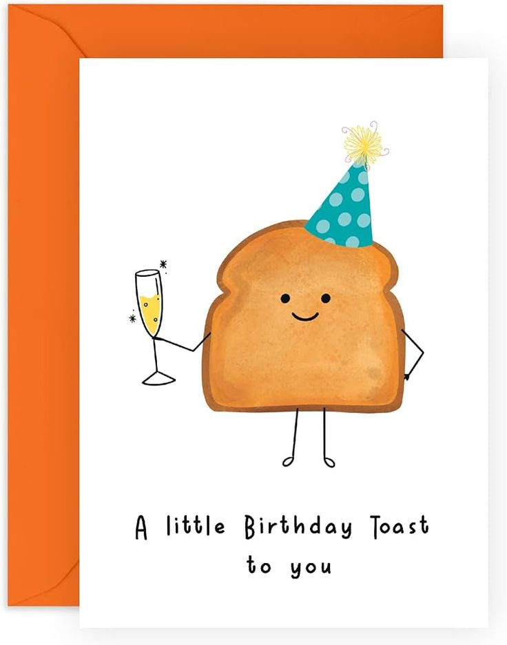 Amazon.com : CENTRAL 23 Friend Birthday Card - Funny Birthday Cards for Women - 'A Little Birthday Toast' For Mum Dad Grandpa Nana - Him Her - Sister Birthday Card - Comes With Stickers : Office Products Funny Birthday Cards For Women, Birthday Toast, Friend Birthday Card, Cards For Women, Sister Birthday Card, Bday Cards, Birthday Cards For Women, Birthday Card Ideas, Sister Birthday