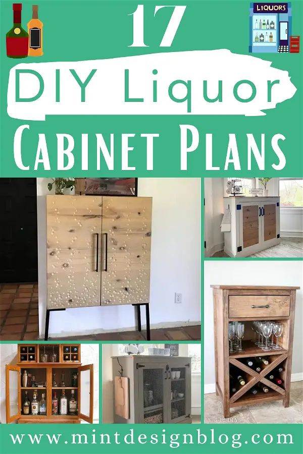 17 diy liquor cabinet plans that are easy to make and great for home decor