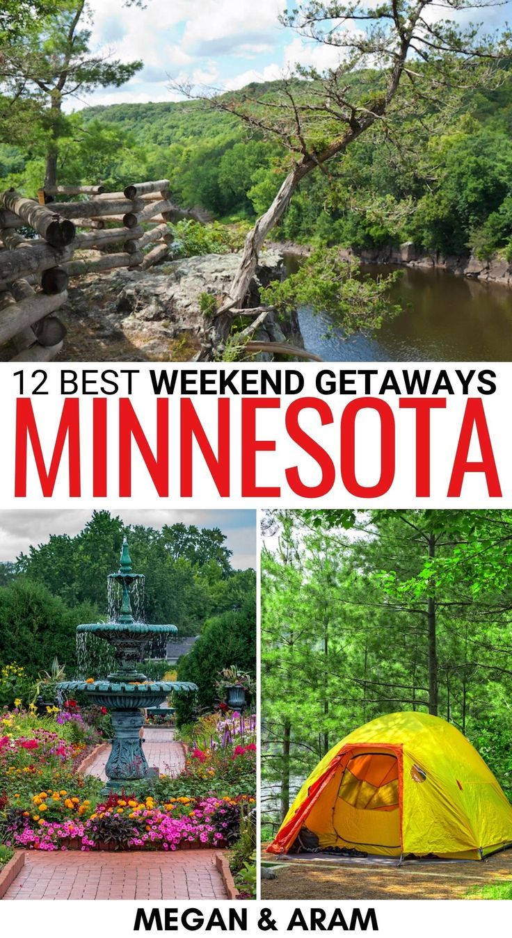 the best weekend getaways in minnesota, including camping and hiking with your family